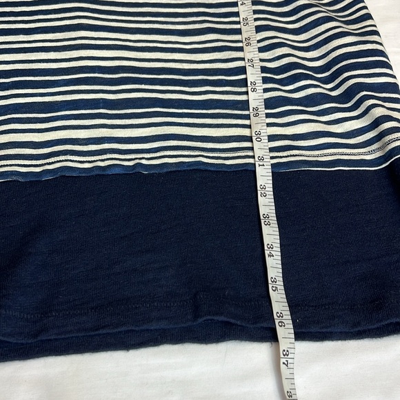Rag & Bone Knit Womens Scoop Neck Striped Shirt Dress with pockets Medium - Picture 9 of 9